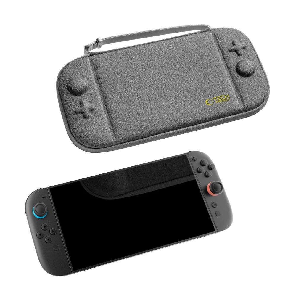 Tech-Protect Tech-Protect Nintendo Switch 2 Förvaringsväska Slim Pouch Grå