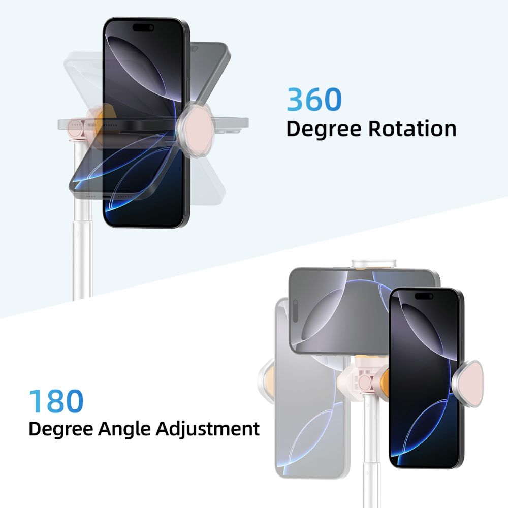 Tech-Protect Tech-Protect 146 cm Bluetooth Selfiestick Tripod Rosa