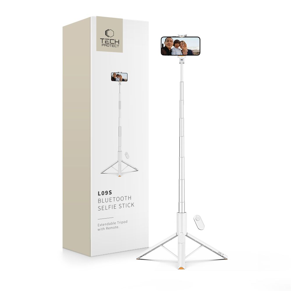Tech-Protect Tech-Protect 146 cm Bluetooth Selfiestick Tripod Vit