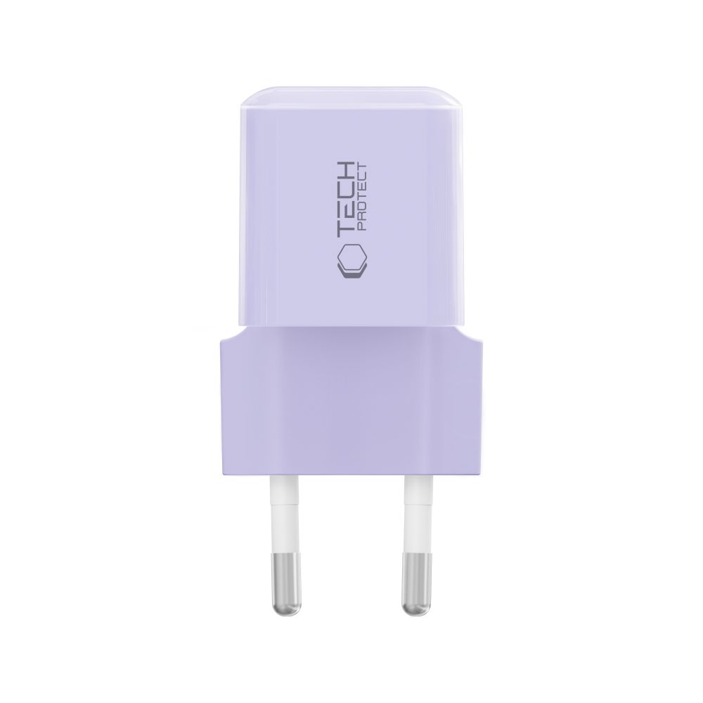 Tech-Protect Tech-Protect 25W PD USB-C Väggladdare Baby Purple