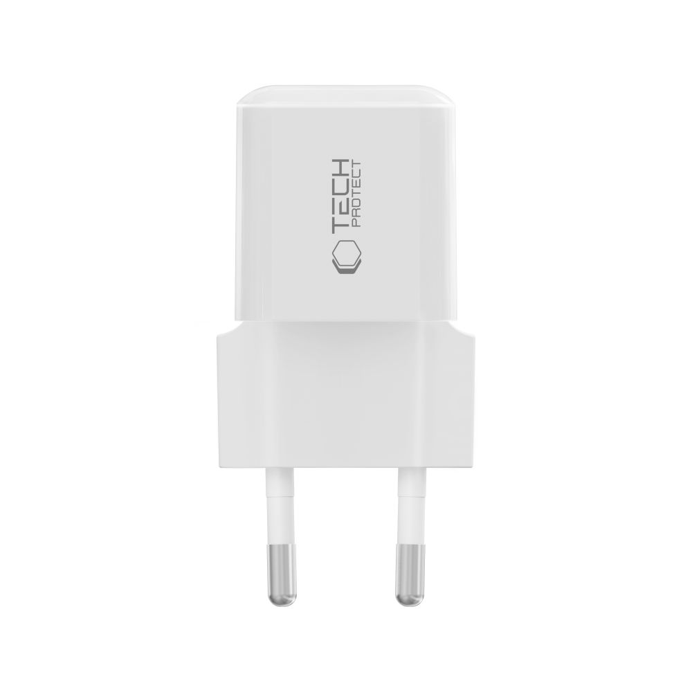 Tech-Protect Tech-Protect 25W PD USB-C Väggladdare Vit