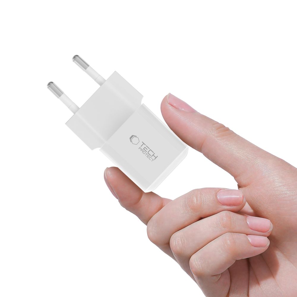 Tech-Protect Tech-Protect 25W PD USB-C Väggladdare Vit