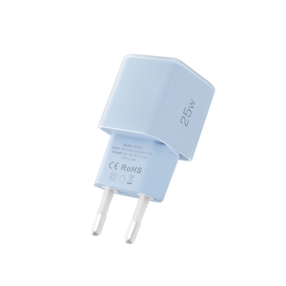 Tech-Protect Tech-Protect 25W PD USB-C Väggladdare Baby Blue