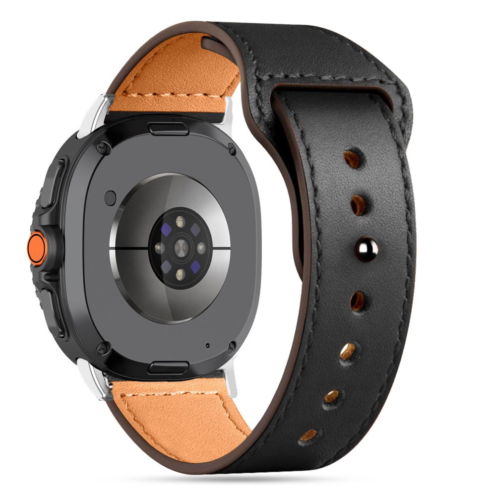 Tech-Protect Tech-Protect Galaxy Watch 8 40/44/46 mm Armband LeatherFit Svart