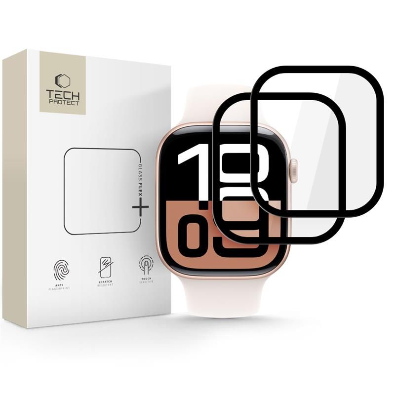 Tech-Protect Tech-Protect Apple Watch 11 / 10 42 mm 2-PACK Skärmskydd GlassFlex+