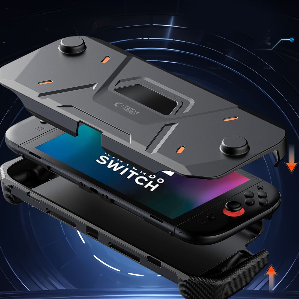 Tech-Protect Tech-Protect Nintendo Switch 2 Fodral Carbonox Svart