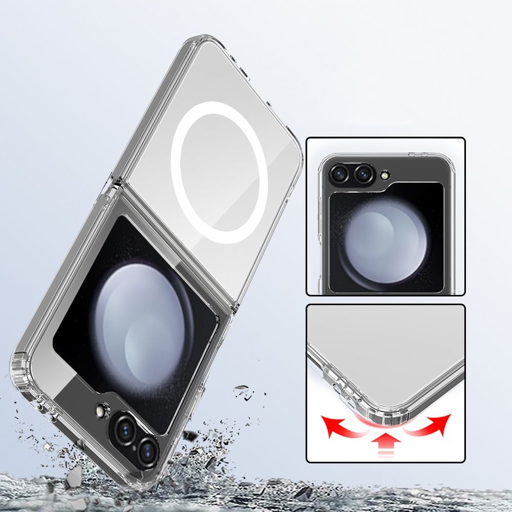 Tech-Protect Tech-Protect Galaxy Z Flip 7 FE/Flip 6 Skal MagSafe FlexAir Transparent