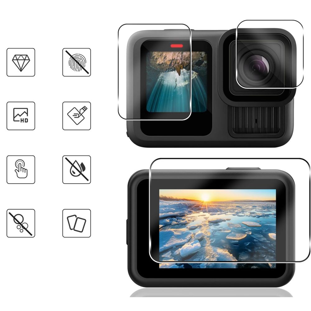 Tech-Protect Tech-Protect GoPro Hero 12/11/10/9 2-PACK Skärmskydd GlassFit+