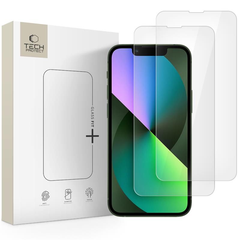 Tech-Protect Tech-Protect iPhone 13 Mini 2-PACK Skärmskydd GlassFit+