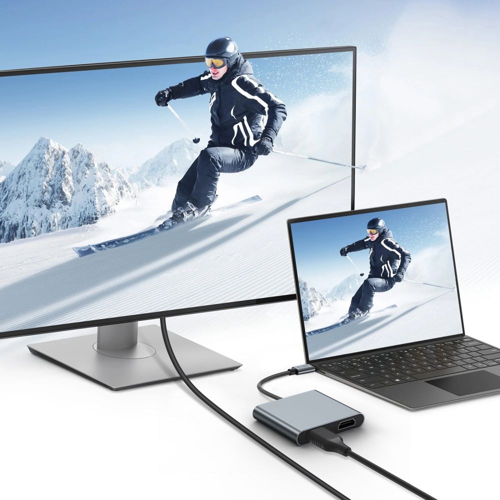Tech-Protect Tech-Protect 4in1 USB-C Adapter USB-C / USB-A / HDMI / Space Grey