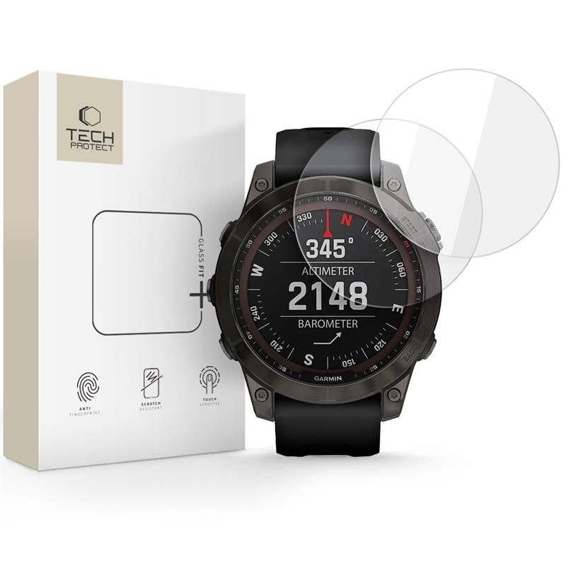 Tech-Protect Tech-Protect Garmin Fenix 7 / 7 Pro 2-PACK Skärmskydd GlassFit+