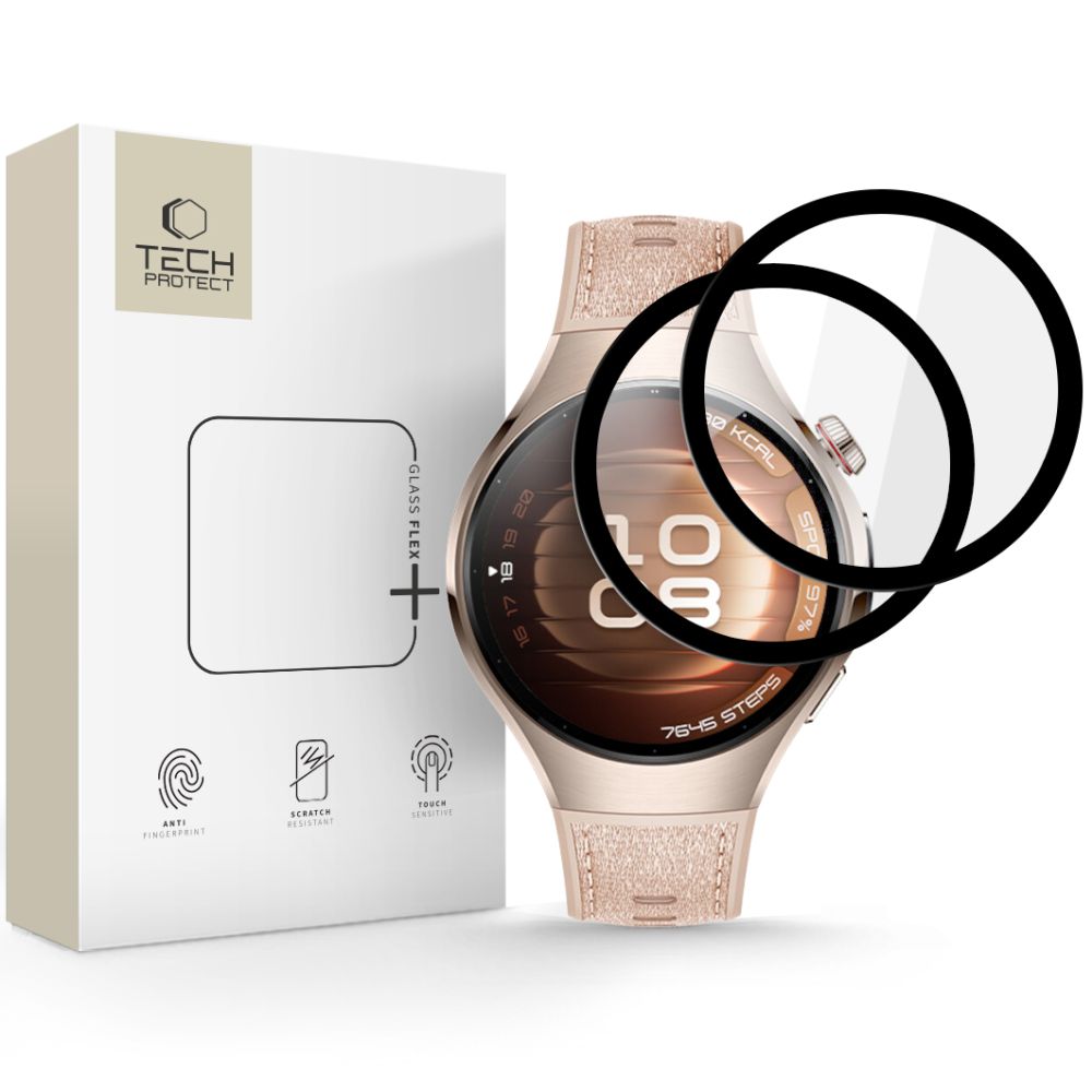 Tech-Protect Tech-Protect Huawei Watch 5 42 mm 2-PACK Skärmskydd GlassFlex+