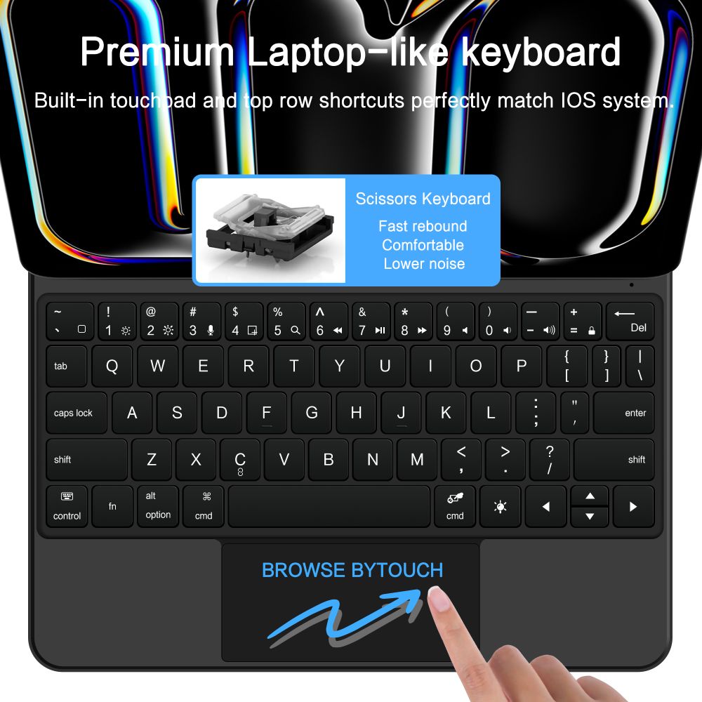 Tech-Protect Tech-Protect iPad Pro 11 2025/2024 Fodral SC Tangentbord Svart
