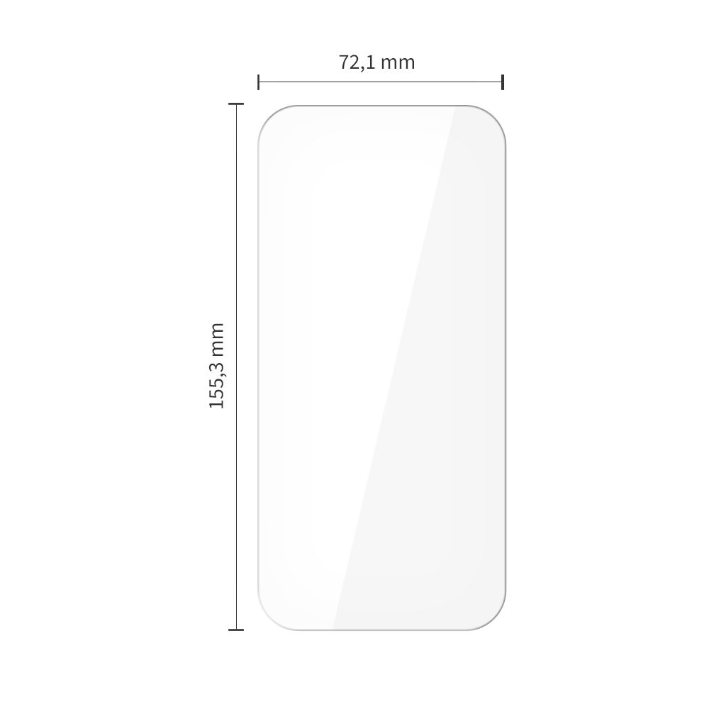 Tech-Protect Tech-Protect iPhone 15 Pro Max 10-PACK Skärmskydd Härdat Glas