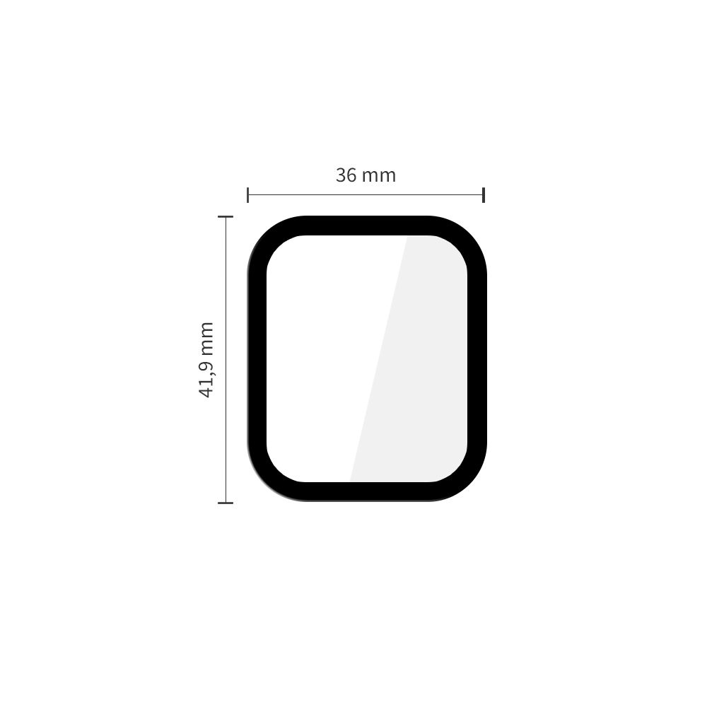 Tech-Protect Tech-Protect Apple Watch 44 mm Skärmskydd GlassFlex+ Härdat Glas