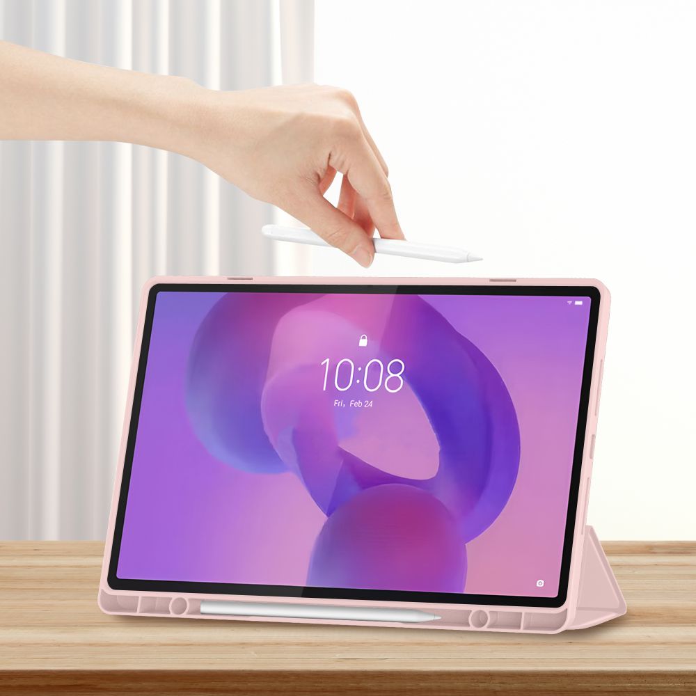 Tech-Protect Tech-Protect Lenovo Idea Tab Plus Fodral SC Pennhållare Rosa