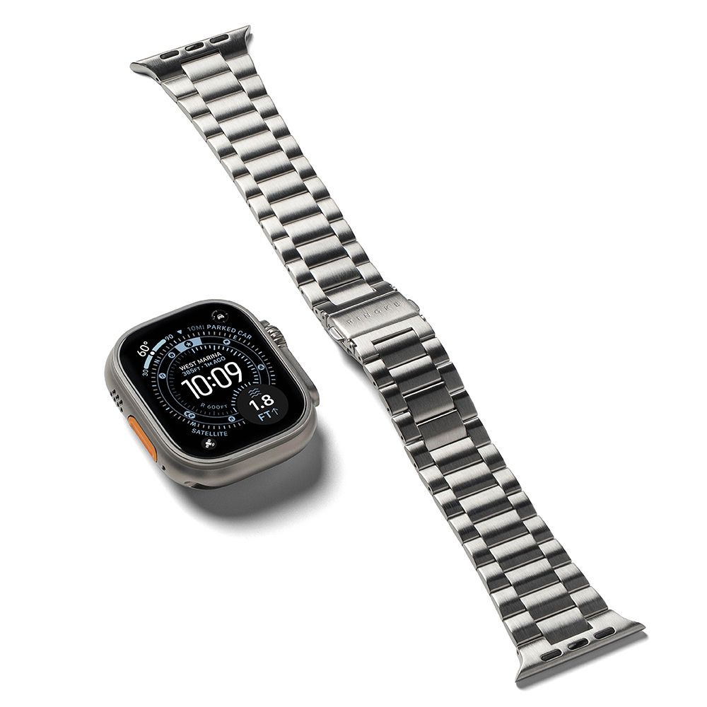 Ringke Ringke Apple Watch 42/44/45/46/49 mm Armband Metal OneAir Silver