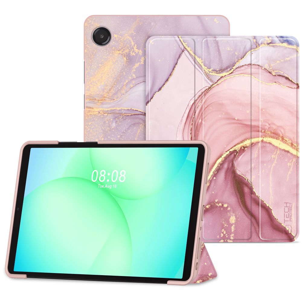 Tech-Protect Tech-Protect Samsung Galaxy Tab A11/A9 Fodral SmartCase Marble
