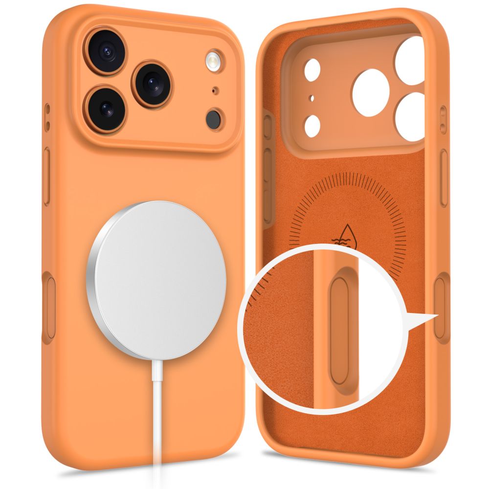 Tech-Protect Tech-Protect iPhone 17 Pro Skal MagSafe Silicone Cosmic Orange