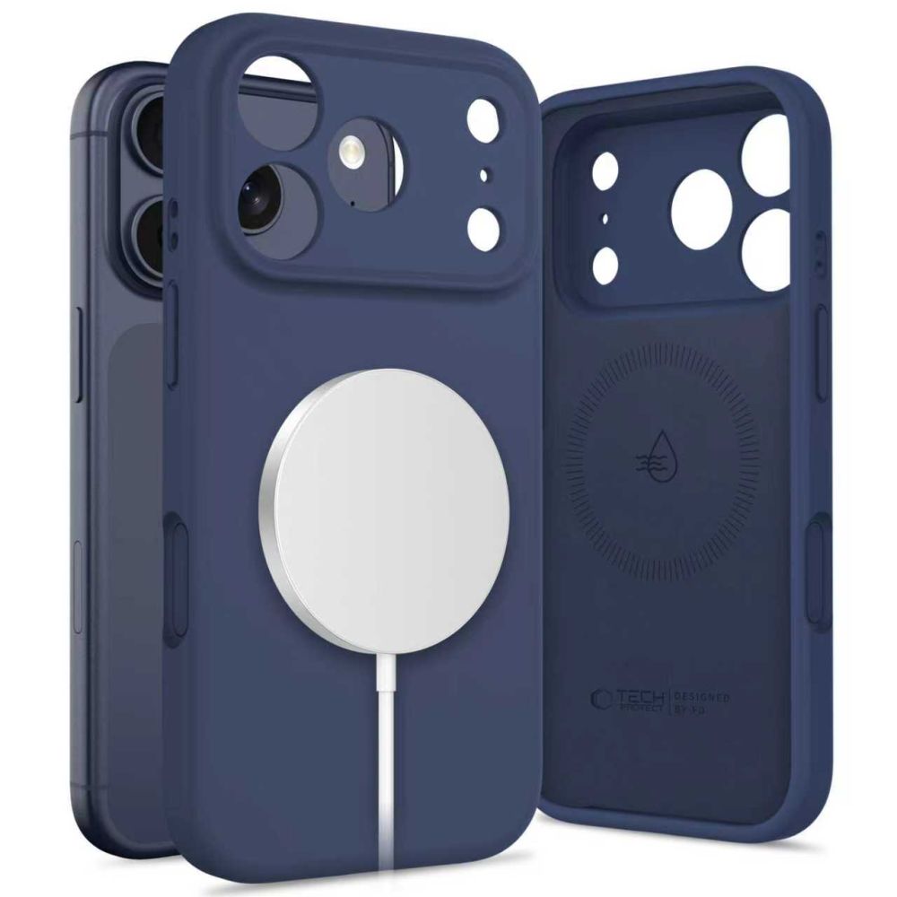 Tech-Protect Tech-Protect iPhone 17 Pro Skal MagSafe Silicone Deep Blue