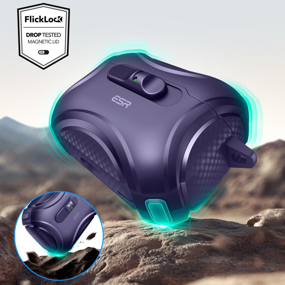 ESR ESR AirPods Pro 3 Skal MagSafe Cyber FlickLock HaloLock Lila