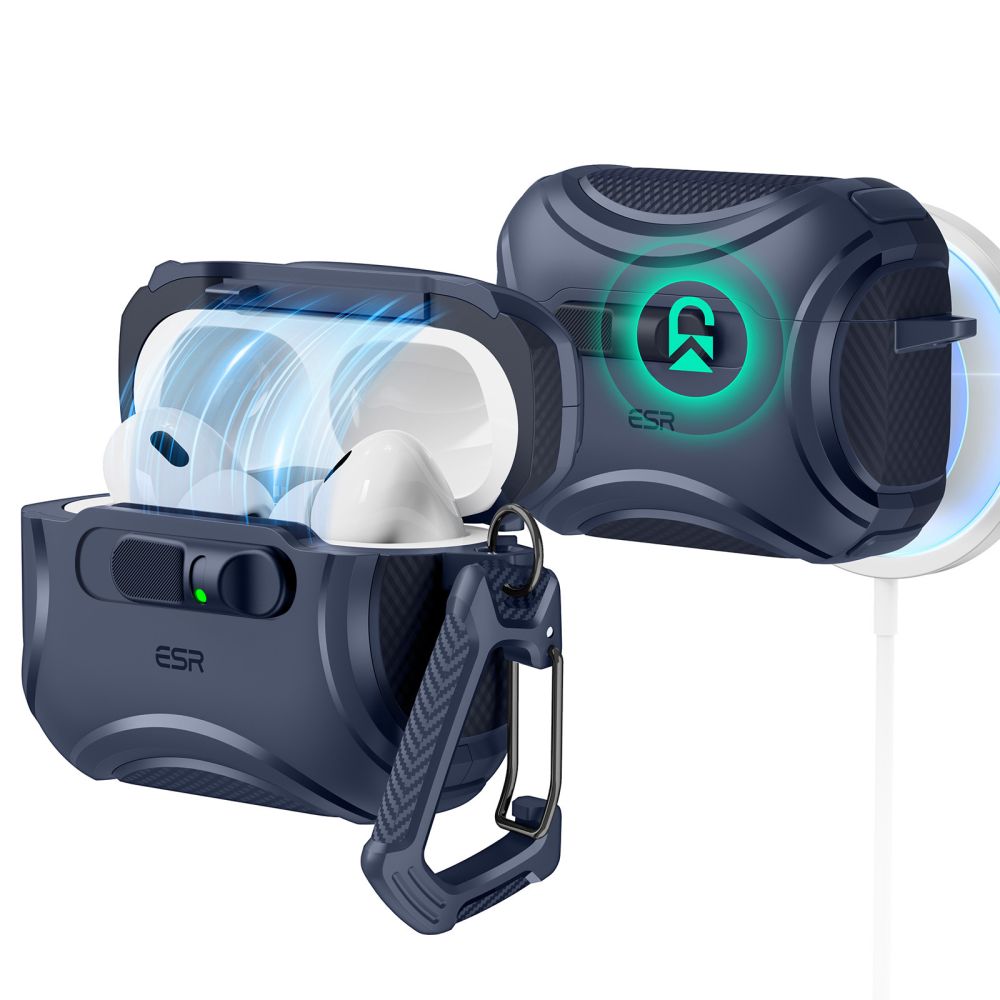 ESR ESR AirPods Pro 3 Skal MagSafe Cyber FlickLock HaloLock Blå