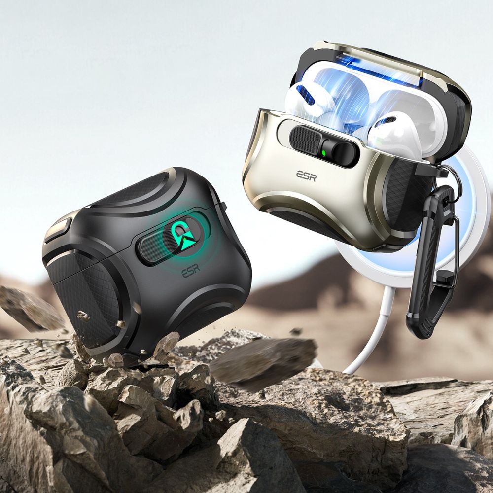 ESR ESR AirPods Pro 3 Skal MagSafe Cyber FlickLock HaloLock Titanium