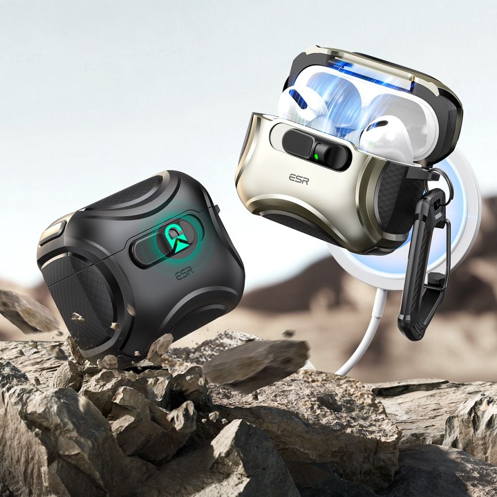 ESR ESR AirPods Pro 3 Skal MagSafe Cyber FlickLock HaloLock Svart