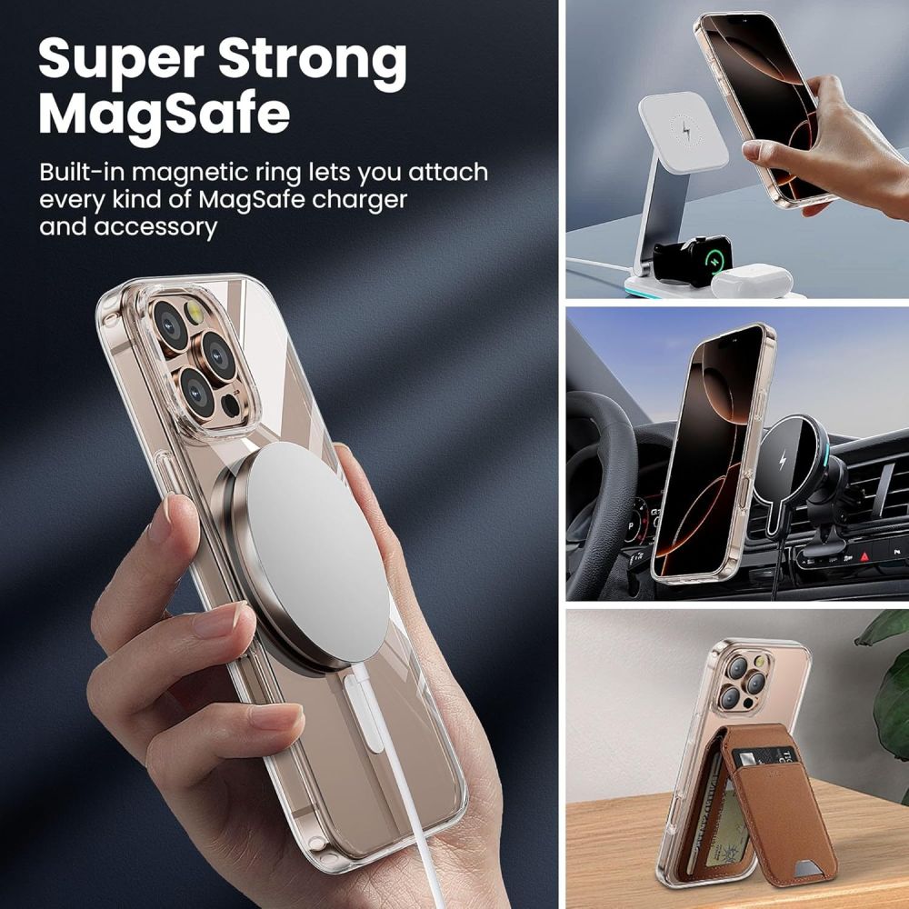 Tech-Protect Tech-Protect iPhone 16 Pro Skal MagSafe Flex Transparent