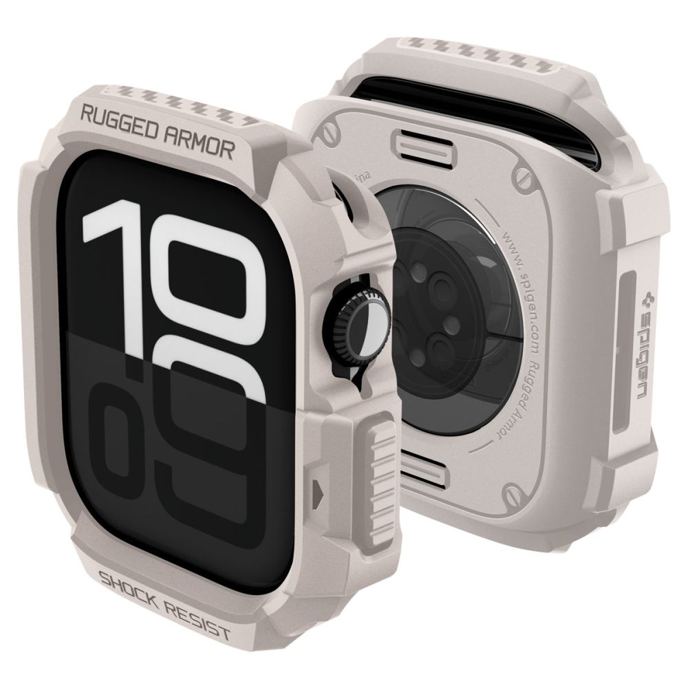 Spigen Spigen Apple Watch 11/10 42 mm Skal Rugged Armor Dune Beige