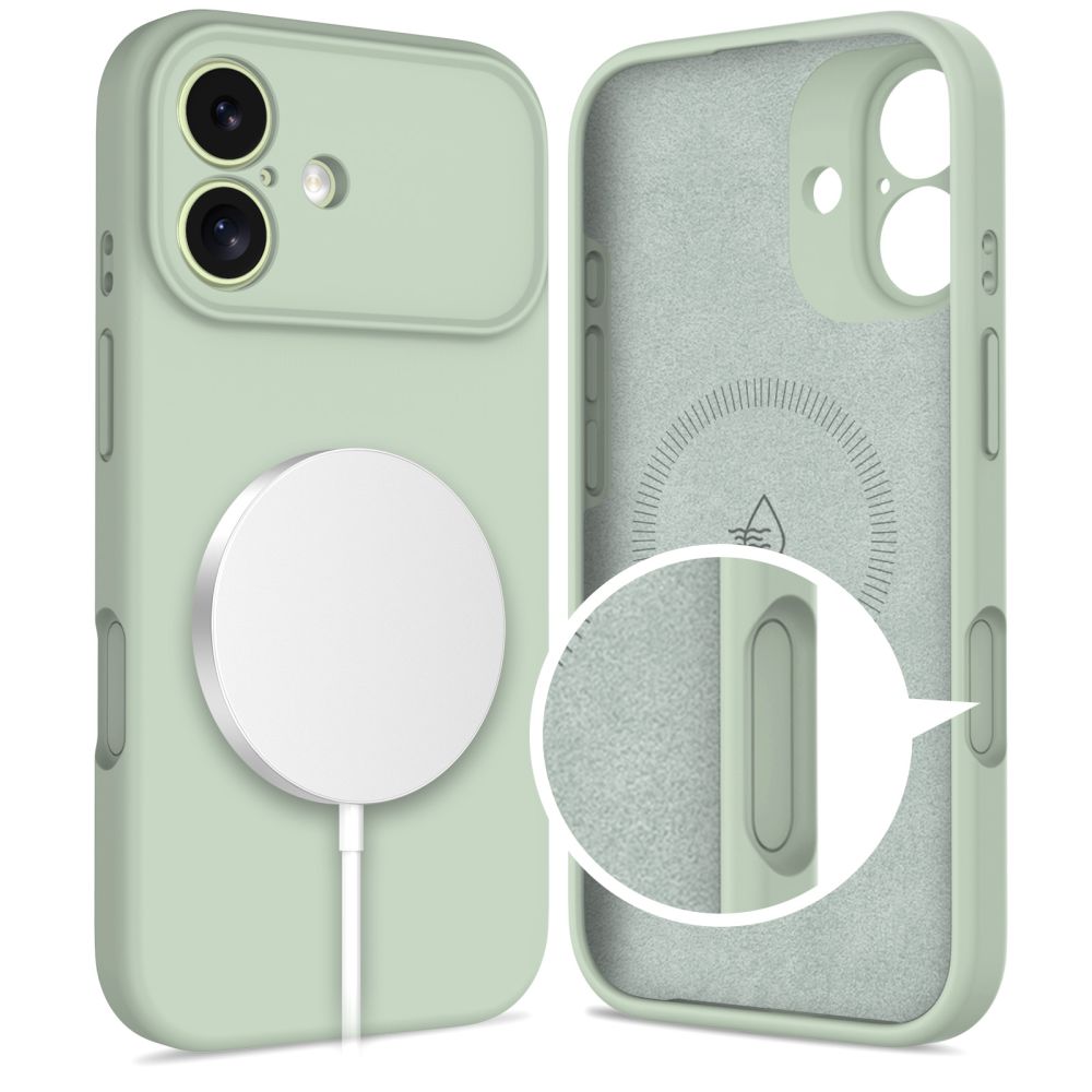 Tech-Protect Tech-Protect iPhone 17 Skal MagSafe Silicone Sage