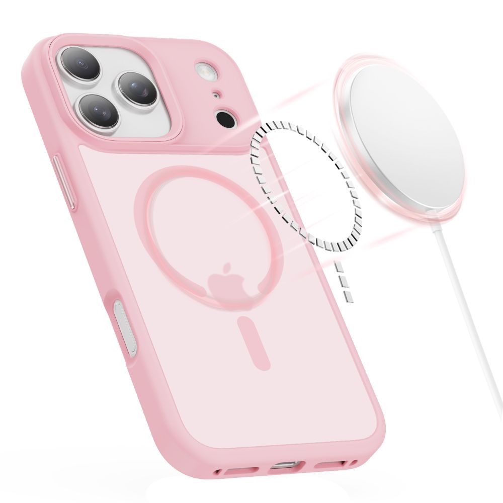 Tech-Protect Tech-Protect iPhone 17 Pro Skal MagSafe MagMat Rosa