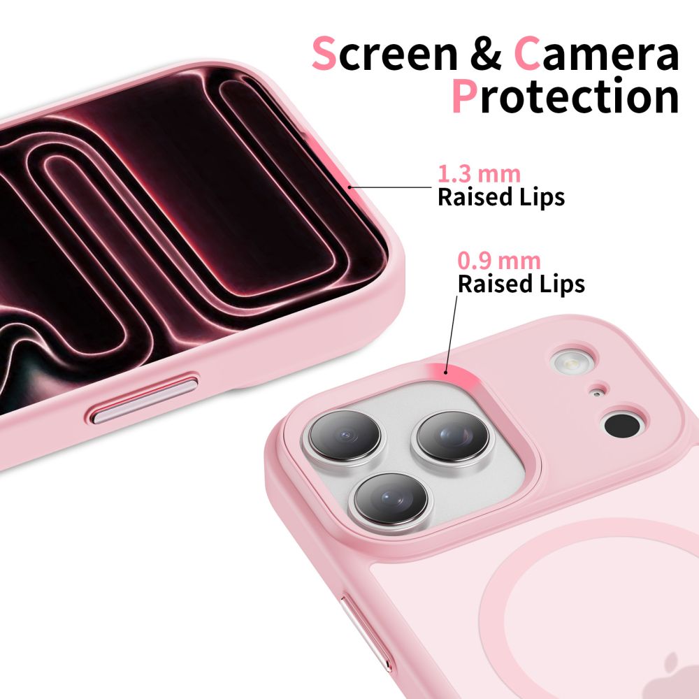 Tech-Protect Tech-Protect iPhone 17 Pro Skal MagSafe MagMat Rosa