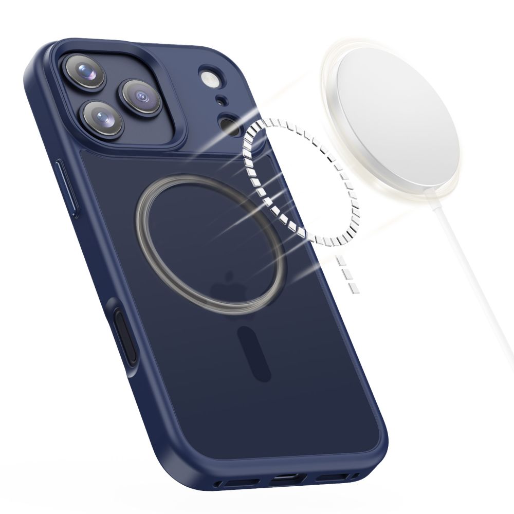 Tech-Protect Tech-Protect iPhone 17 Pro Max Skal MagSafe MagMat Deep Blue