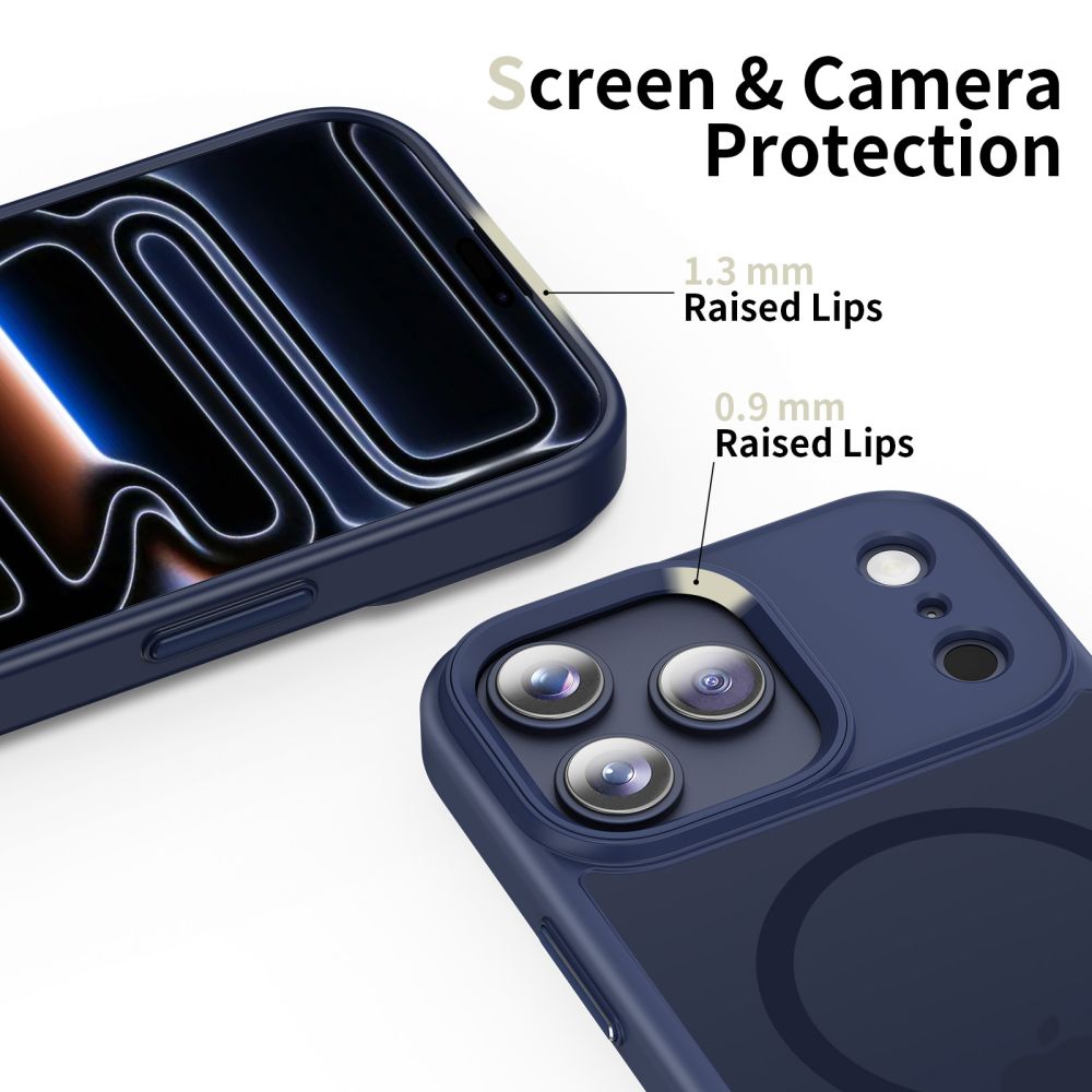 Tech-Protect Tech-Protect iPhone 17 Pro Max Skal MagSafe MagMat Deep Blue