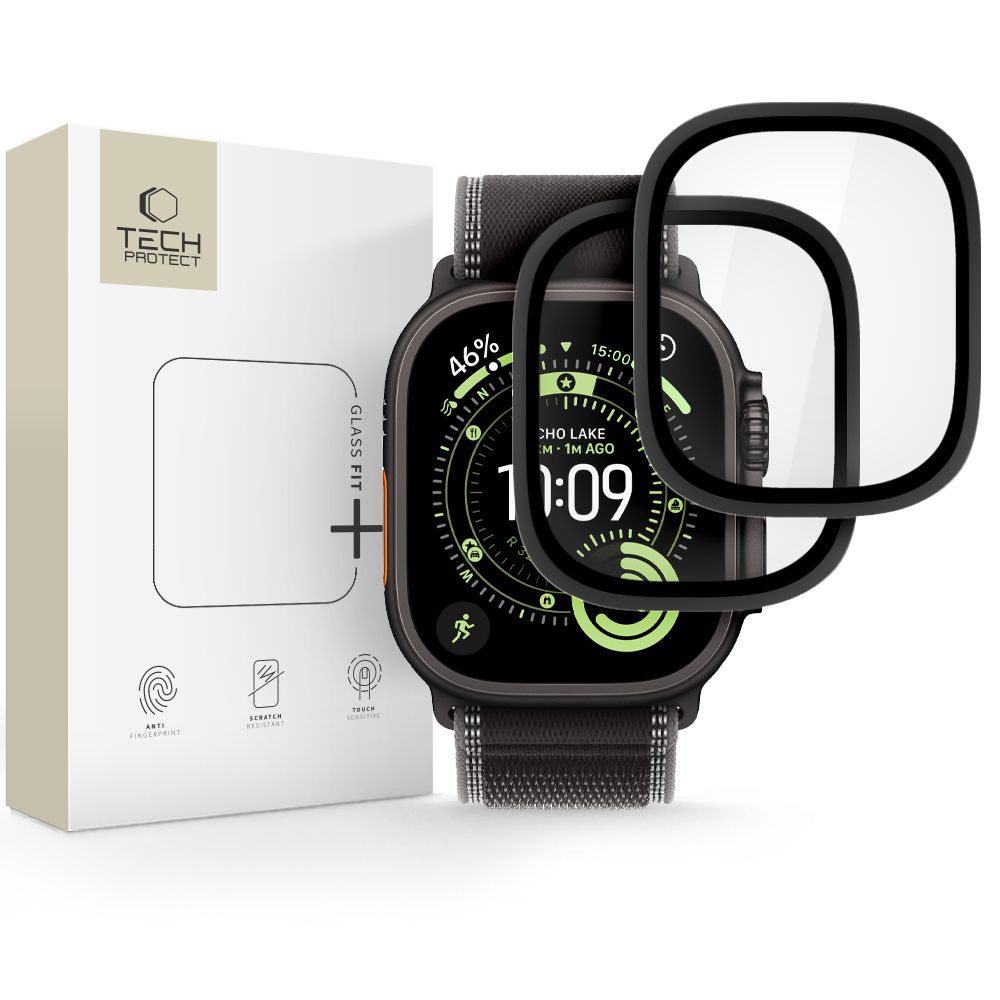 Tech-Protect Tech-Protect Apple Watch Ultra 49 mm 2-PACK Skärmskydd GlassRing