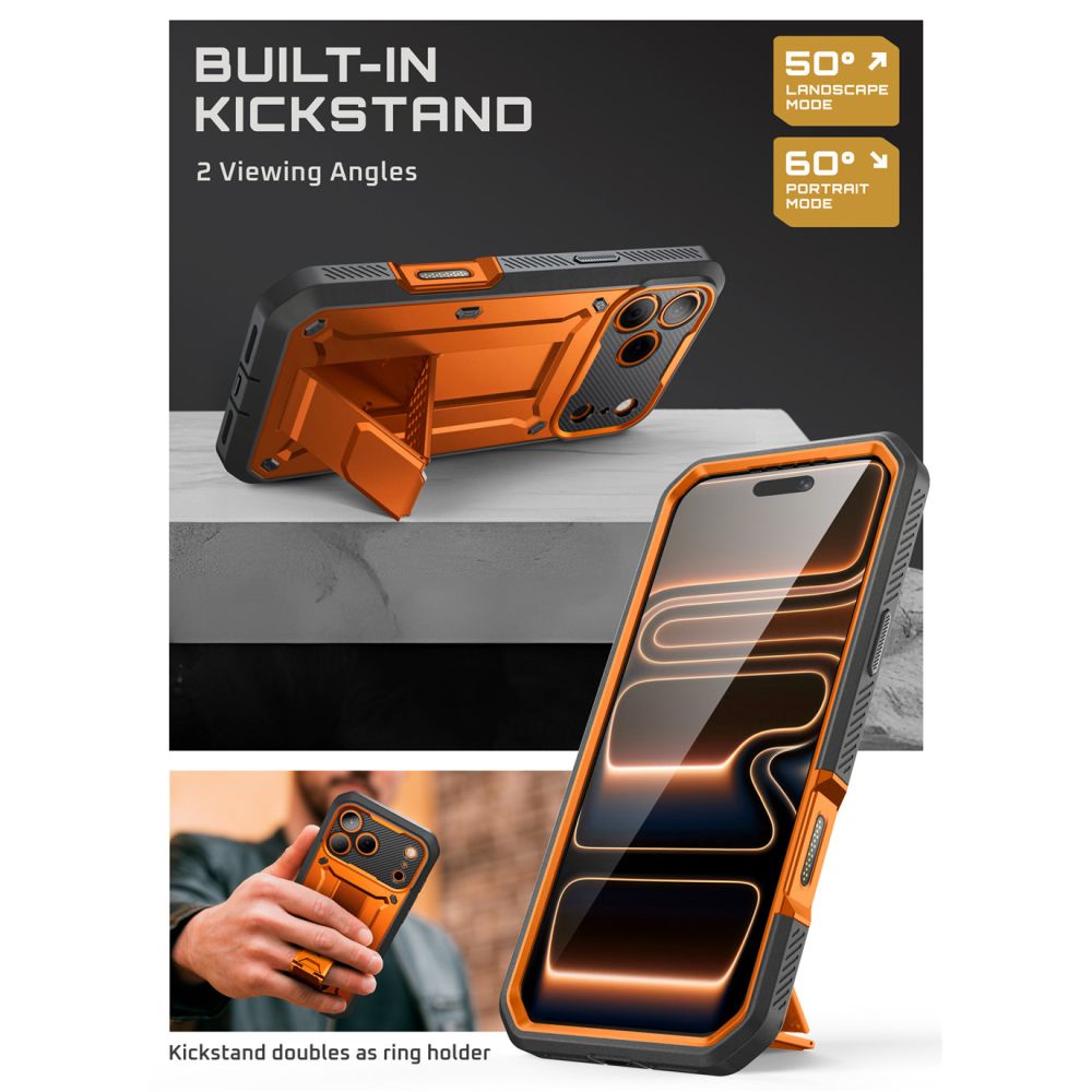 Supcase Supcase iPhone 17 Pro Max Skal Unicorn Beetle Pro Coral