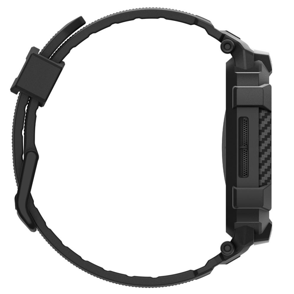 Spigen Spigen Apple Watch 11/10 42 mm Skal/Armband Rugged Armor Svart