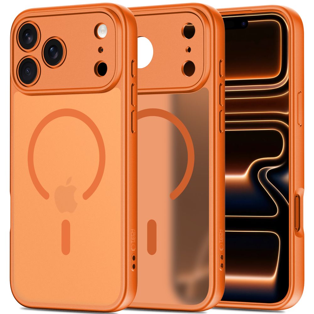 Tech-Protect Tech-Protect iPhone 17 Pro Skal MagSafe BasicMag Cosmic Orange