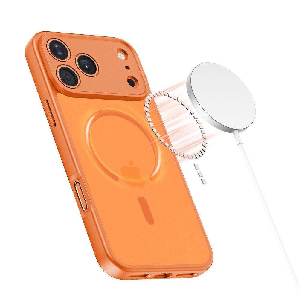Tech-Protect Tech-Protect iPhone 17 Pro Skal MagSafe BasicMag Cosmic Orange