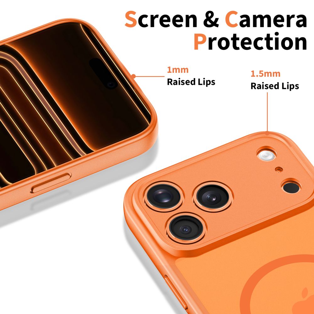 Tech-Protect Tech-Protect iPhone 17 Pro Skal MagSafe BasicMag Cosmic Orange