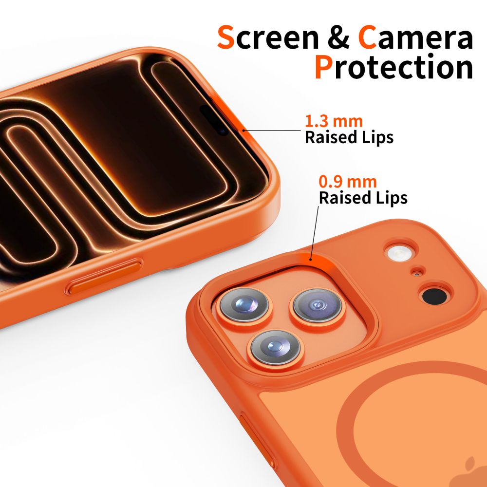 Tech-Protect Tech-Protect iPhone 17 Pro Max Skal MagSafe MagMat Cosmic Orange