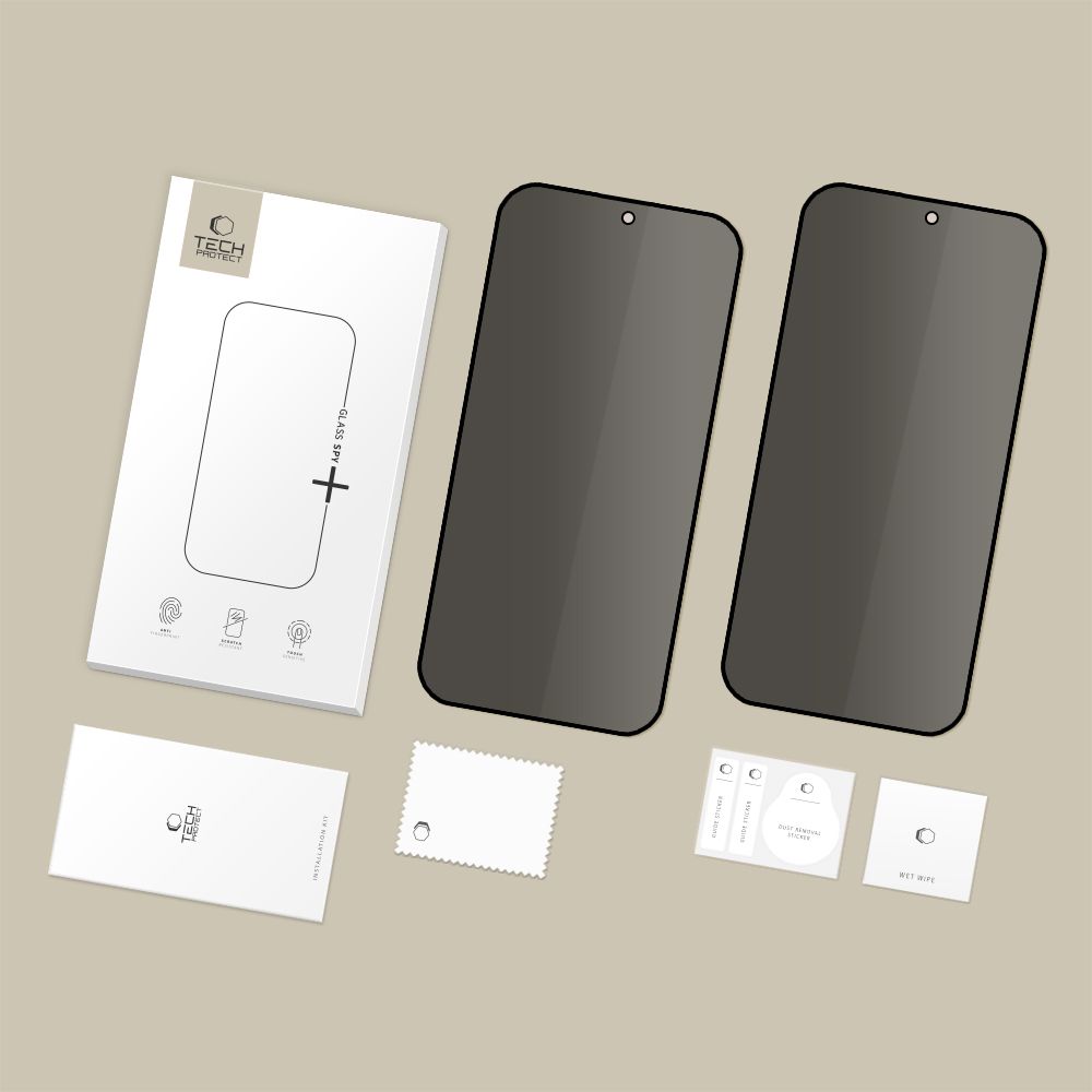Tech-Protect Tech-Protect Xiaomi 15T/15T Pro 2-PACK Skärmskydd GlassSpy+