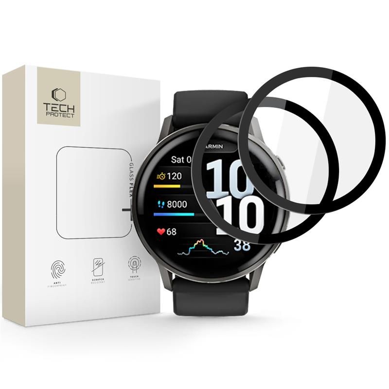 Tech-Protect Tech-Protect Garmin Venu 4 45 mm 2-PACK Skärmskydd GlasFlex+