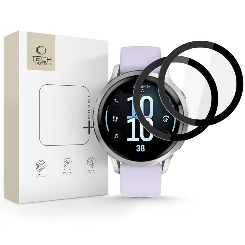 Tech-Protect Tech-Protect Garmin Venu 4 41 mm 2-PACK Skärmskydd GlasFlex+