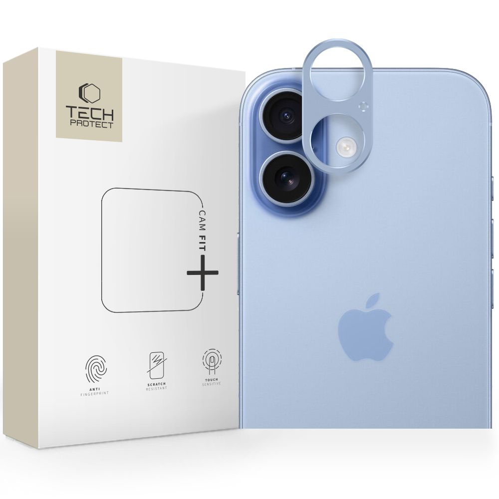 Tech-Protect Tech-Protect iPhone 17 Linsskydd CamAlloy Fit+ Mist Blue