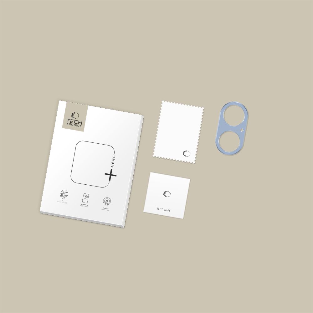 Tech-Protect Tech-Protect iPhone 17 Linsskydd CamAlloy Fit+ Mist Blue