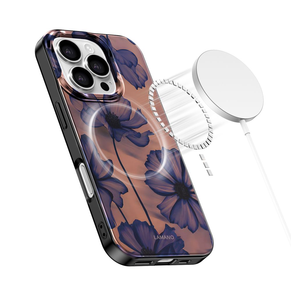 Tech-Protect Tech-Protect iPhone 16 Pro Skal MagSafe Lamano Velvet Night