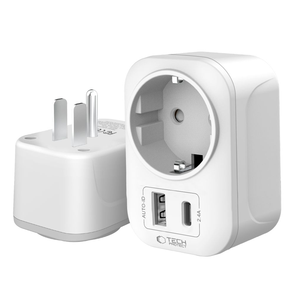 Tech-Protect Tech-Protect Reseadapter US Till EU Vit