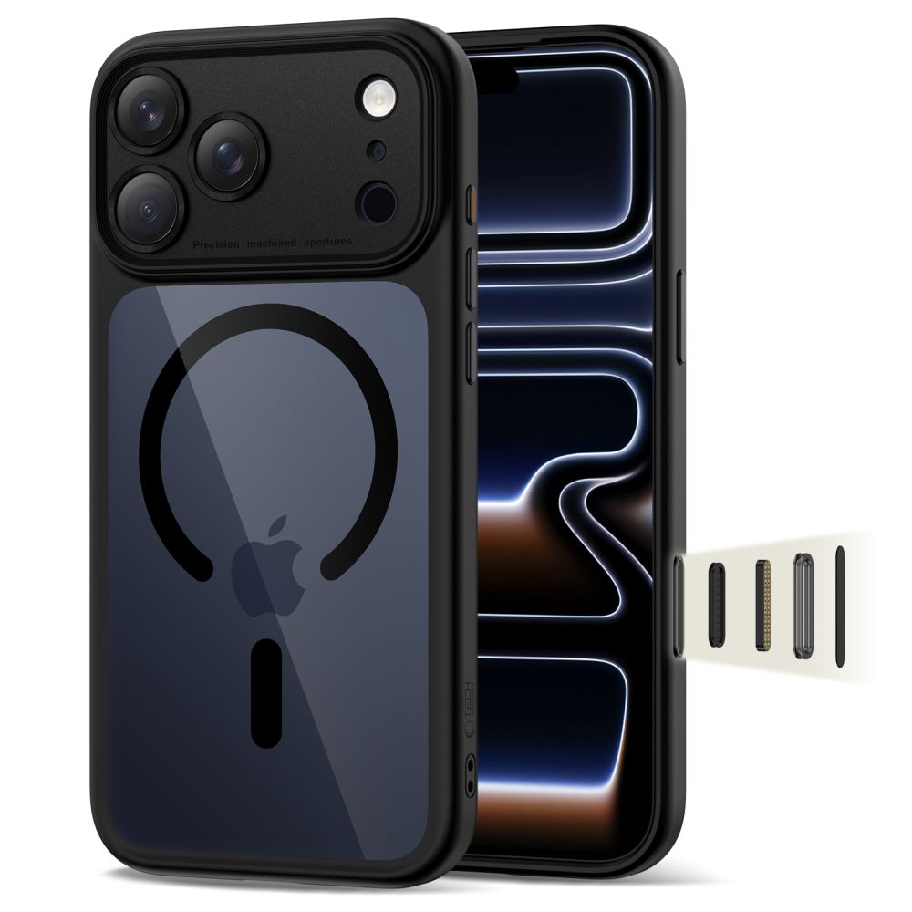 Tech-Protect Tech-Protect iPhone 17 Pro Skal MagSafe MagPeak Svart/Transparent